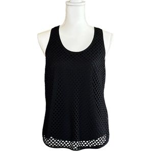 Banana Republic Mesh Black Top